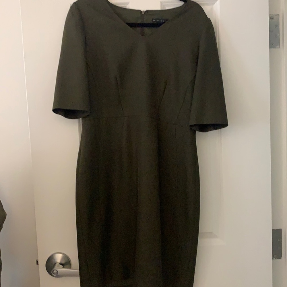 Wool army green Antonio melani dress